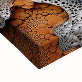 Large art of a black and white landscape painting on stretched canvas, ideal for bedroom wall decor.