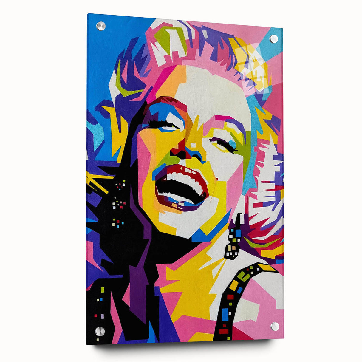 Vibrant Pop Art Wall Art – Colorful Monroe Canvas Print