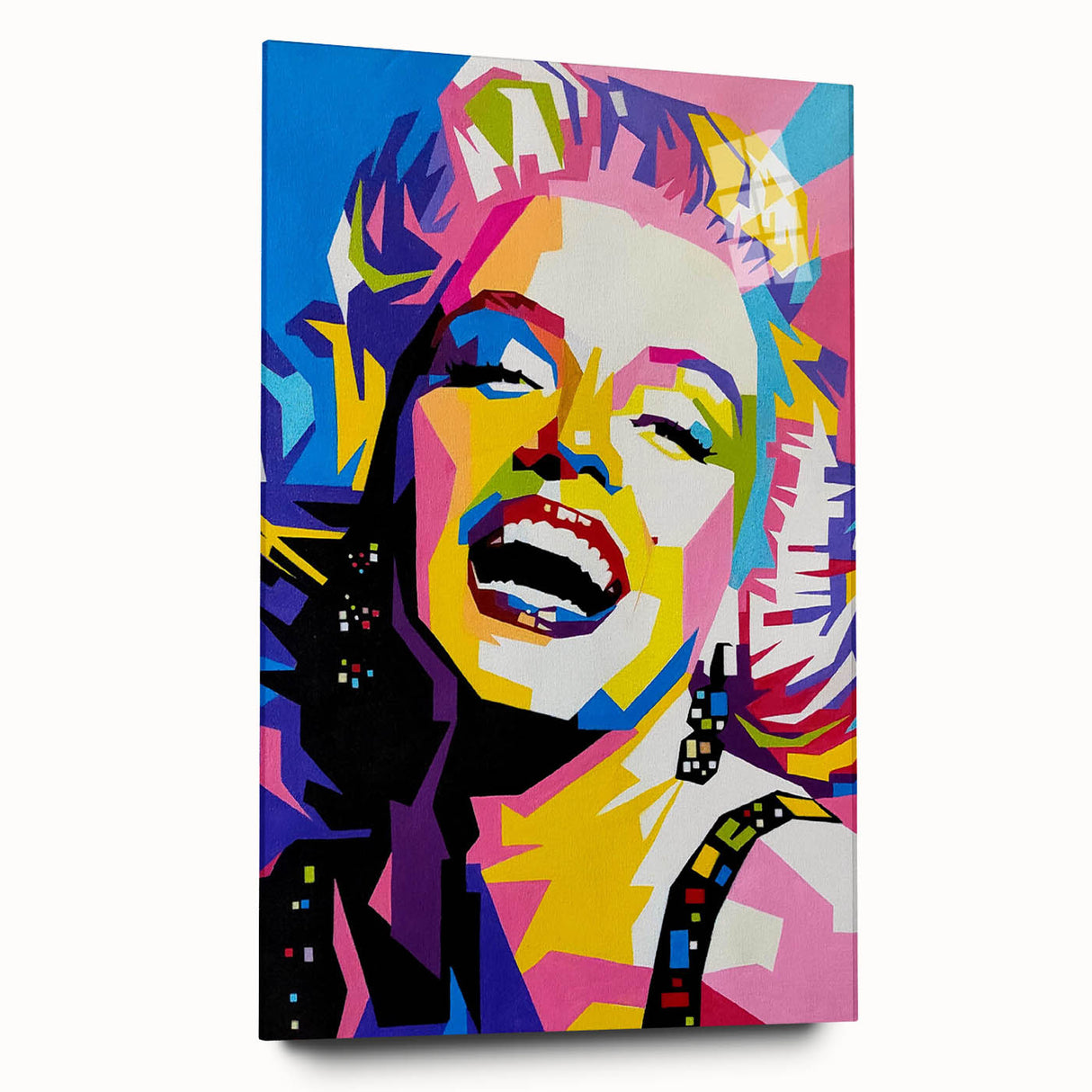 Vibrant Pop Art Wall Art – Colorful Monroe Canvas Print