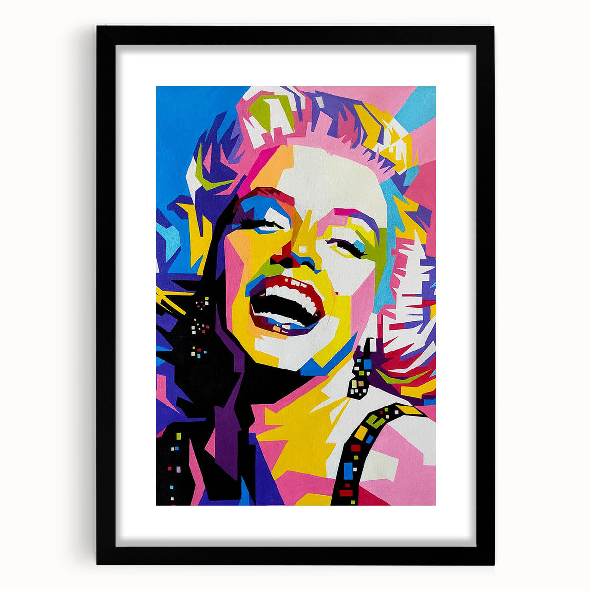 Vibrant Pop Art Wall Art – Colorful Monroe Canvas Print