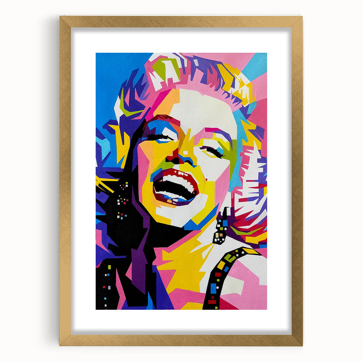 Vibrant Pop Art Wall Art – Colorful Monroe Canvas Print