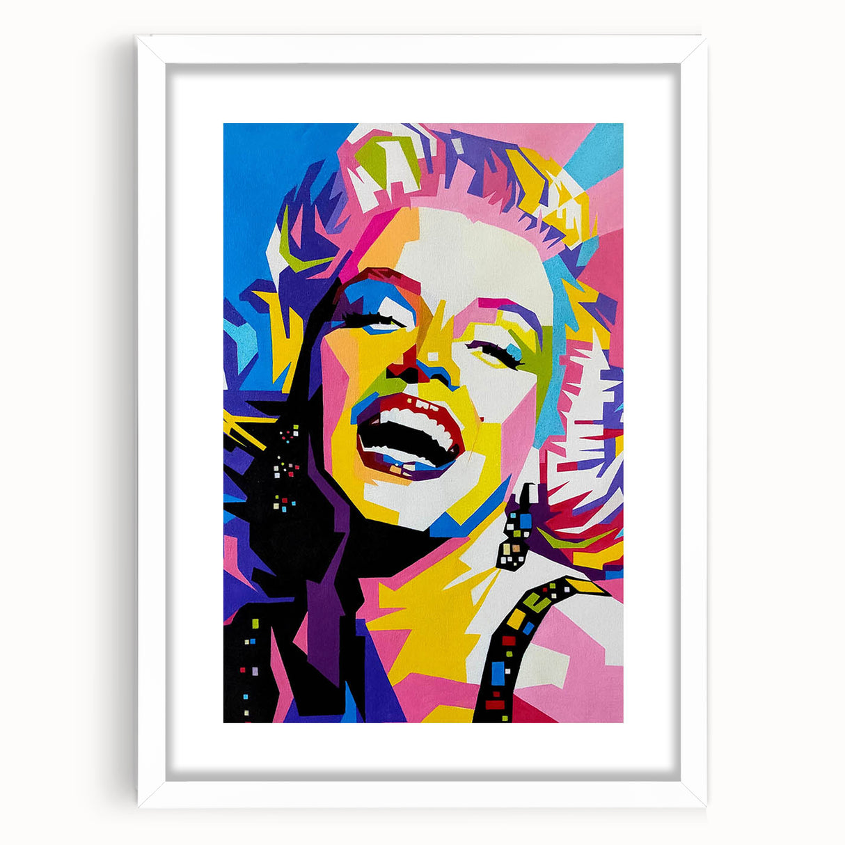 Vibrant Pop Art Wall Art – Colorful Monroe Canvas Print