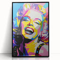 Vibrant Pop Art Wall Art – Colorful Monroe Canvas Print
