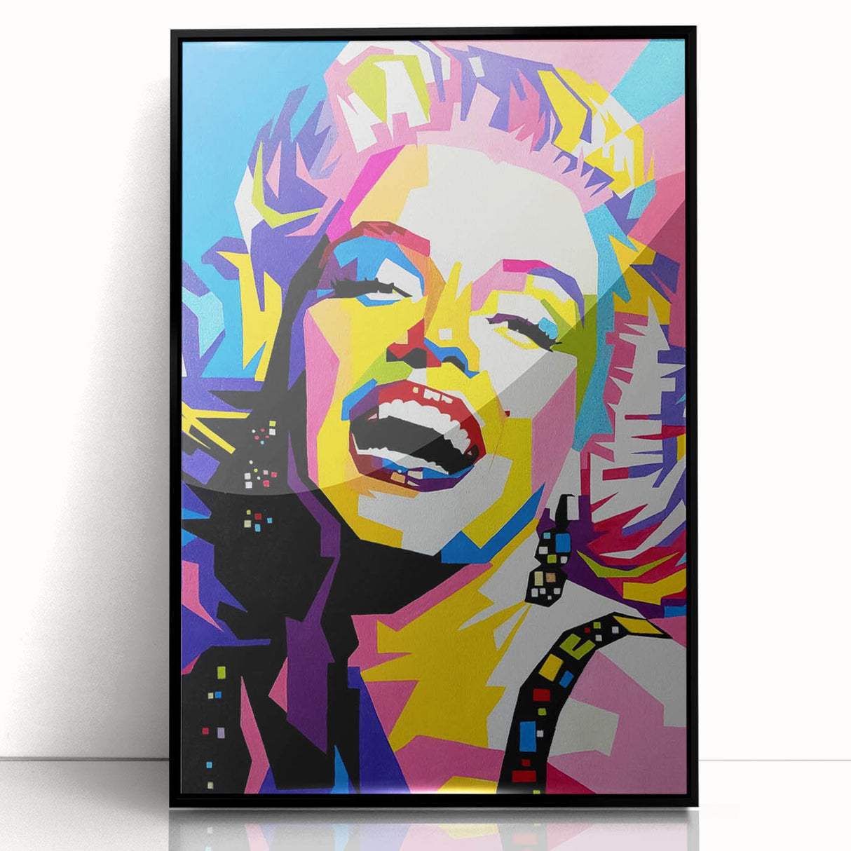 Vibrant Pop Art Wall Art – Colorful Monroe Canvas Print