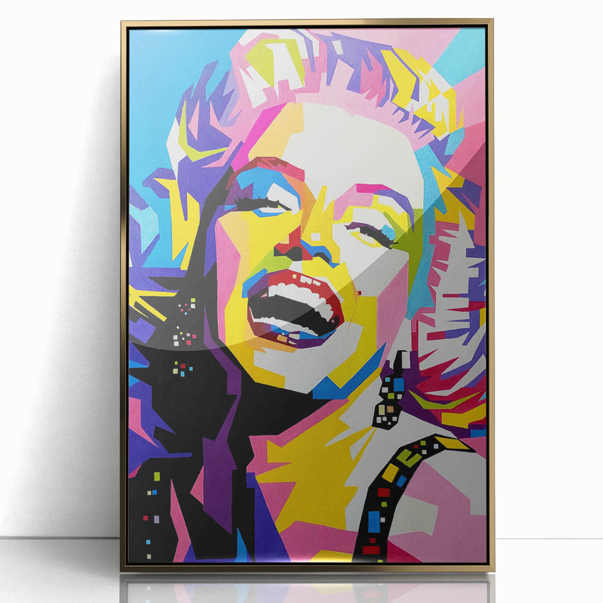 Vibrant Pop Art Wall Art – Colorful Monroe Canvas Print