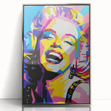 Vibrant Pop Art Wall Art – Colorful Monroe Canvas Print