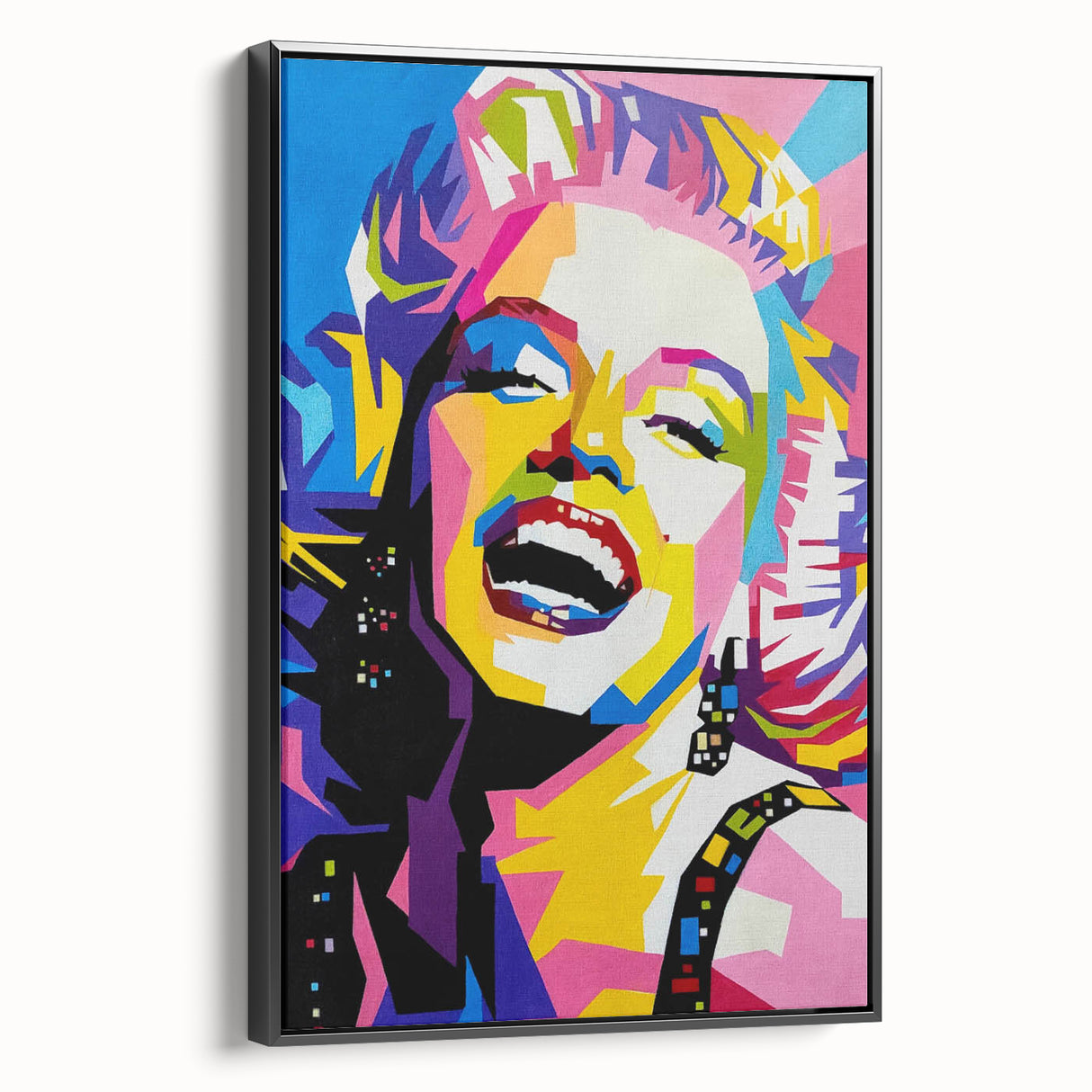 Vibrant Pop Art Wall Art – Colorful Monroe Canvas Print