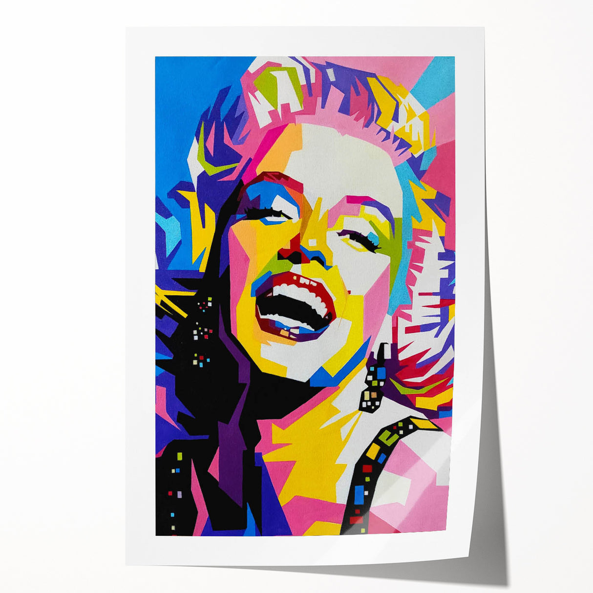 Vibrant Pop Art Wall Art – Colorful Monroe Canvas Print