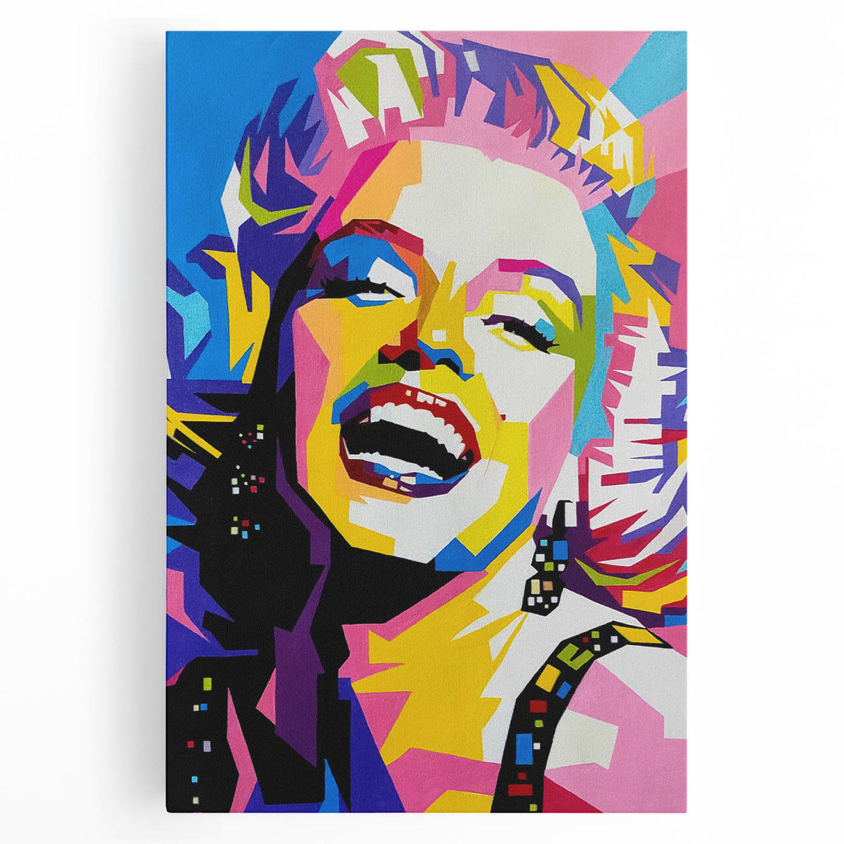 Vibrant Pop Art Wall Art – Colorful Monroe Canvas Print