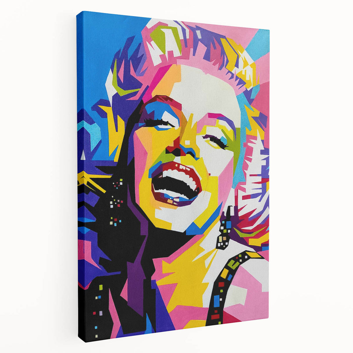 Vibrant Pop Art Wall Art – Colorful Monroe Canvas Print