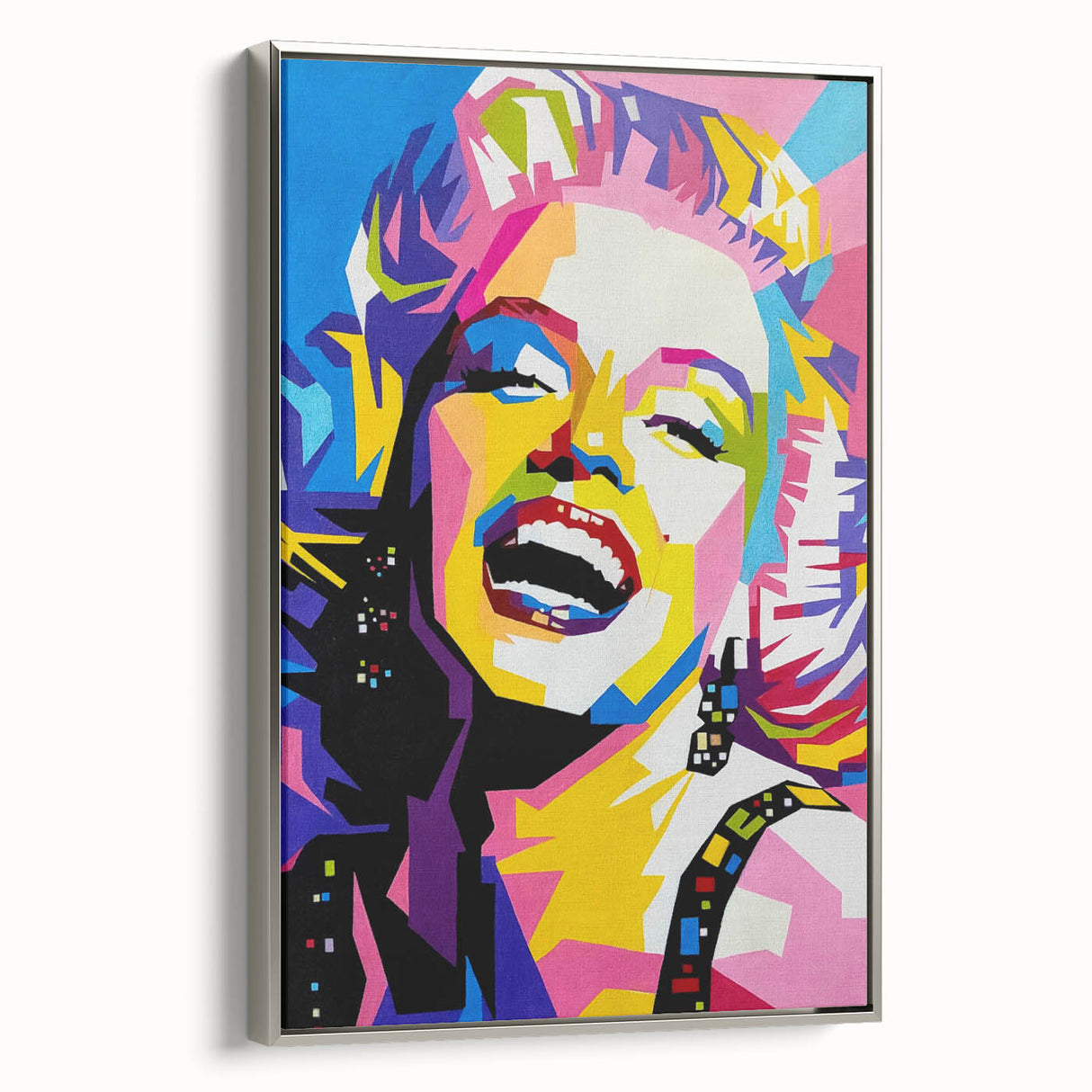 Vibrant Pop Art Wall Art – Colorful Monroe Canvas Print