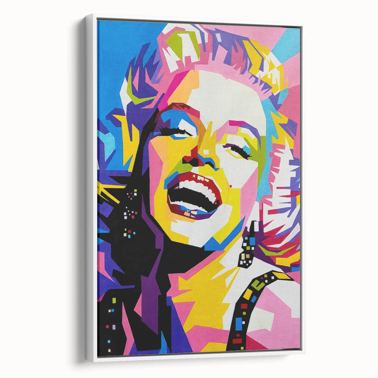 Vibrant Pop Art Wall Art – Colorful Monroe Canvas Print