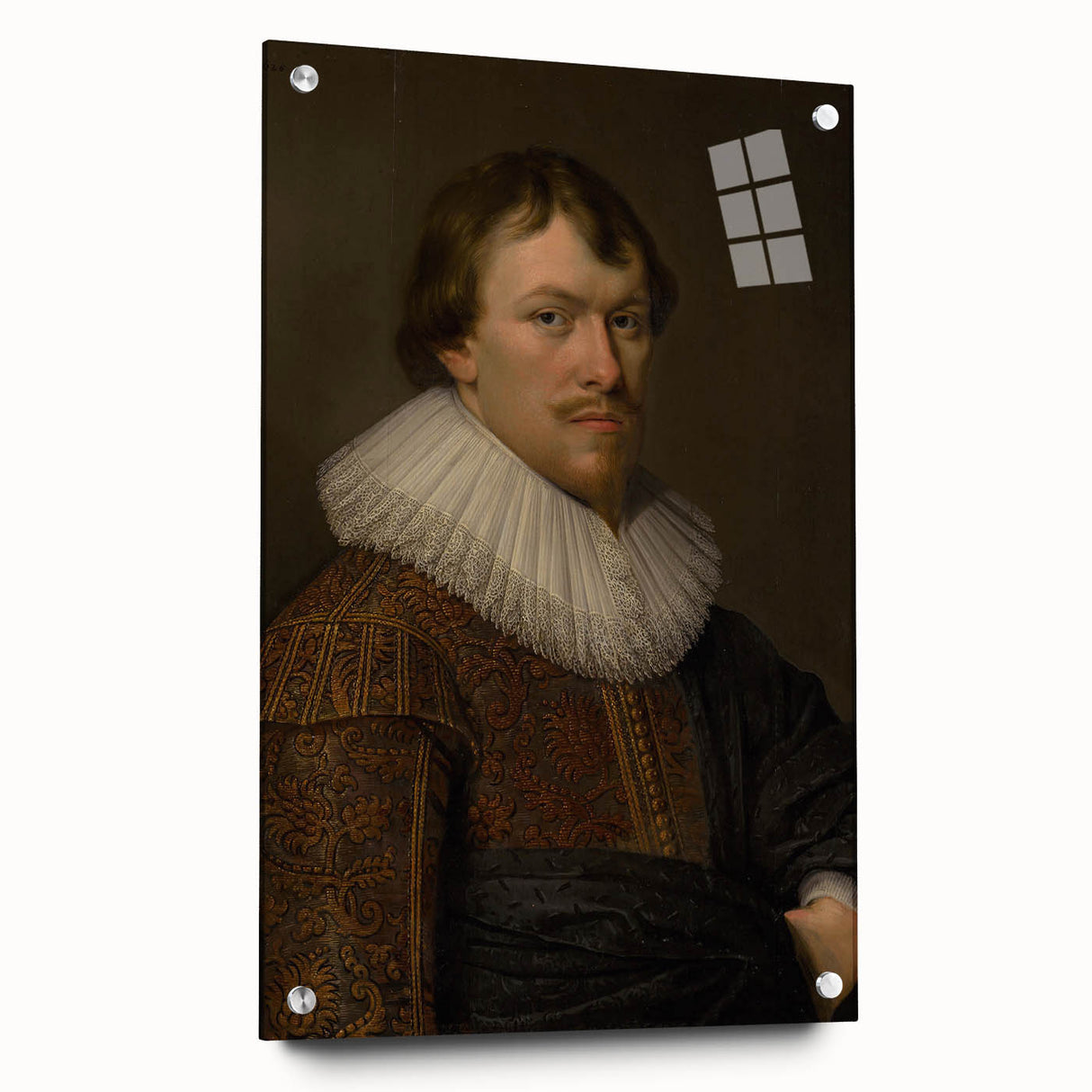 Portrait of Gerrit Schaep Realism Art Print - Classic Dutch Masterpiece