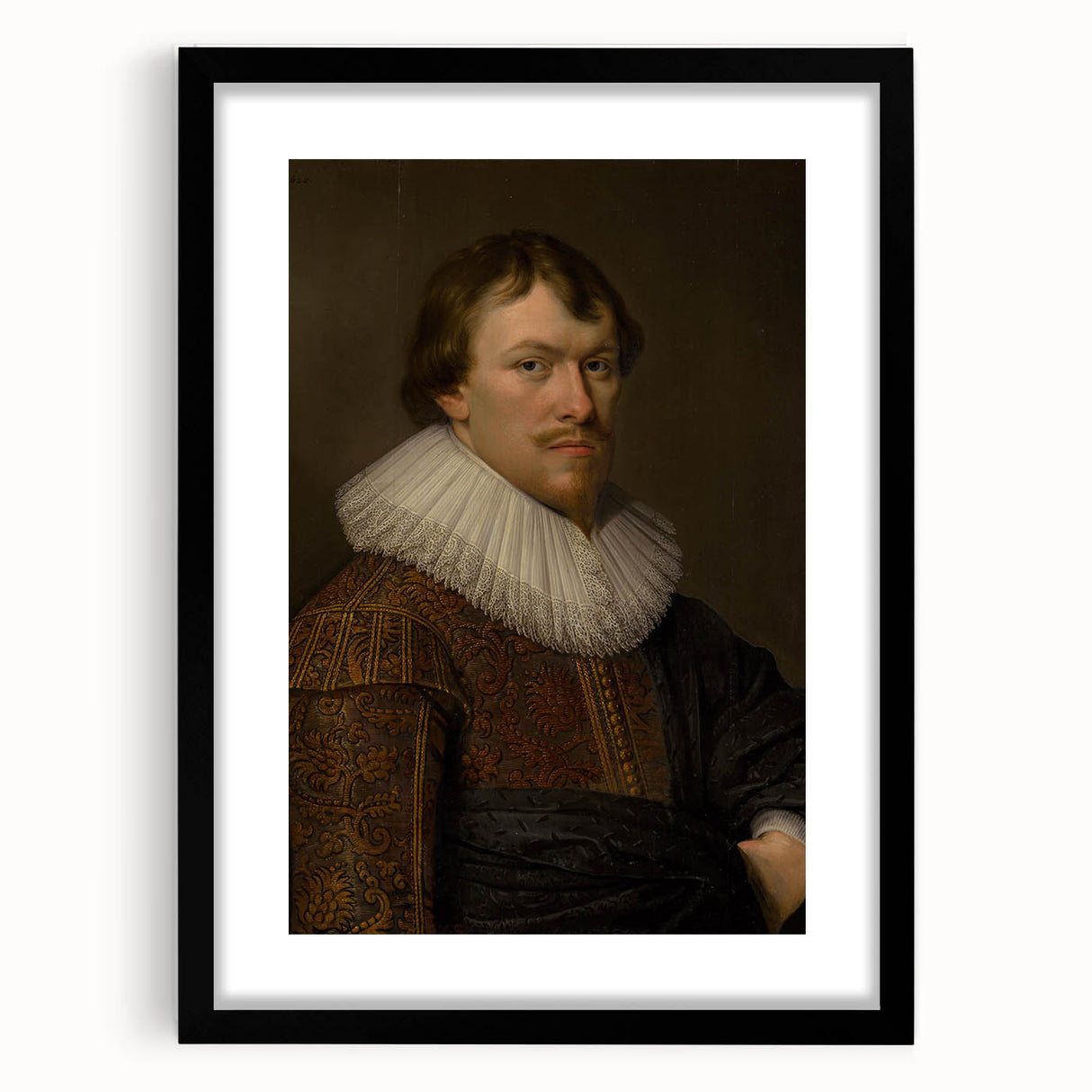 Portrait of Gerrit Schaep Realism Art Print - Classic Dutch Masterpiece