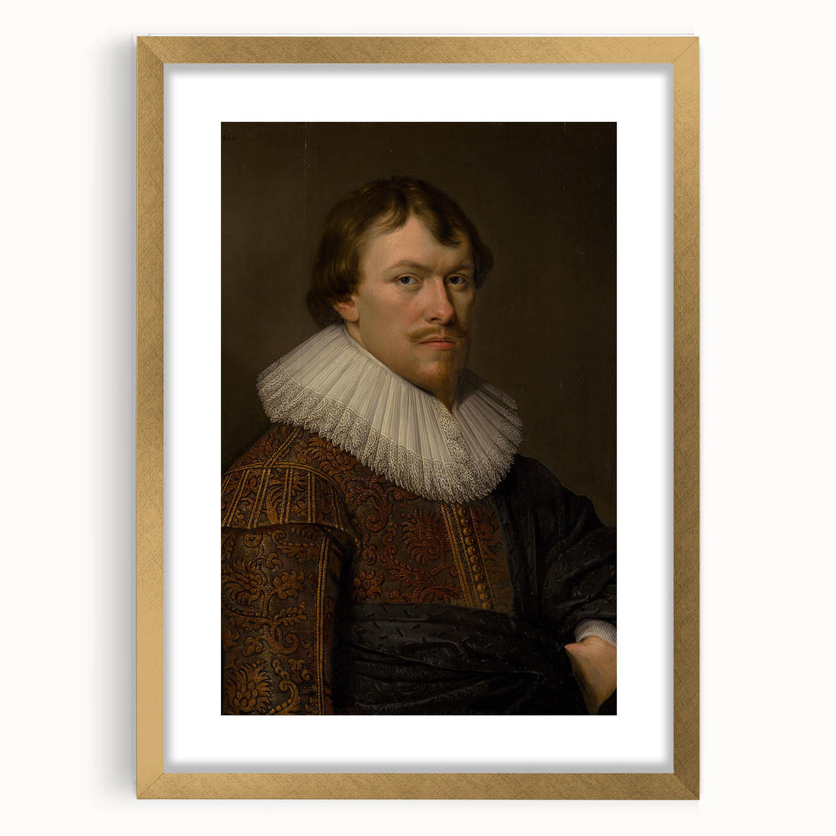 Portrait of Gerrit Schaep Realism Art Print - Classic Dutch Masterpiece