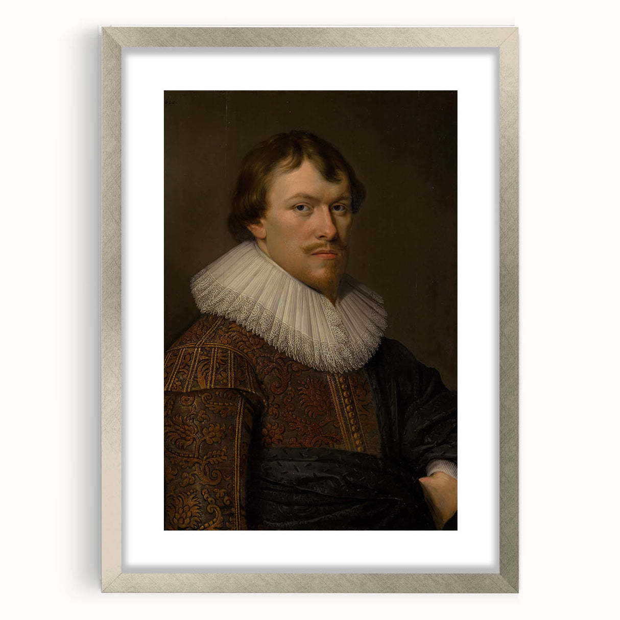 Portrait of Gerrit Schaep Realism Art Print - Classic Dutch Masterpiece