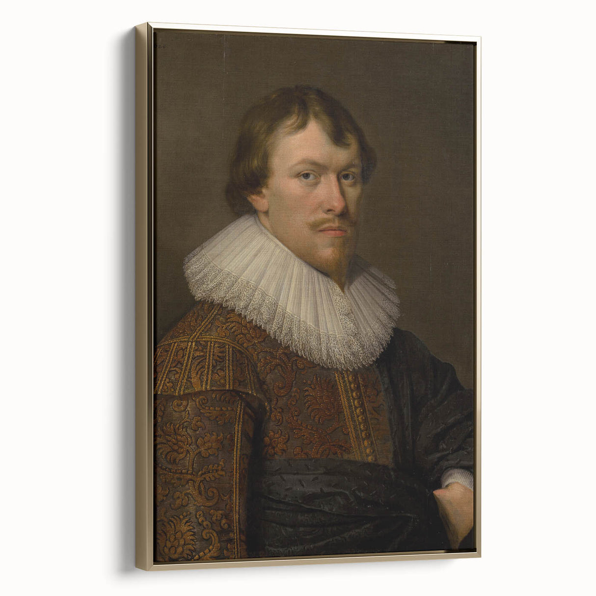 Portrait of Gerrit Schaep Realism Art Print - Classic Dutch Masterpiece