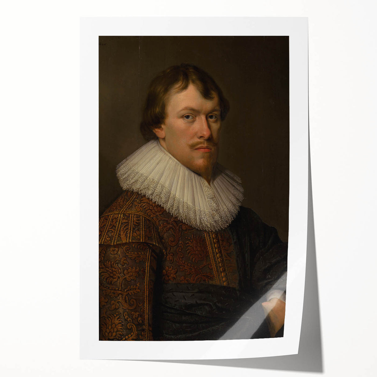 Portrait of Gerrit Schaep Realism Art Print - Classic Dutch Masterpiece