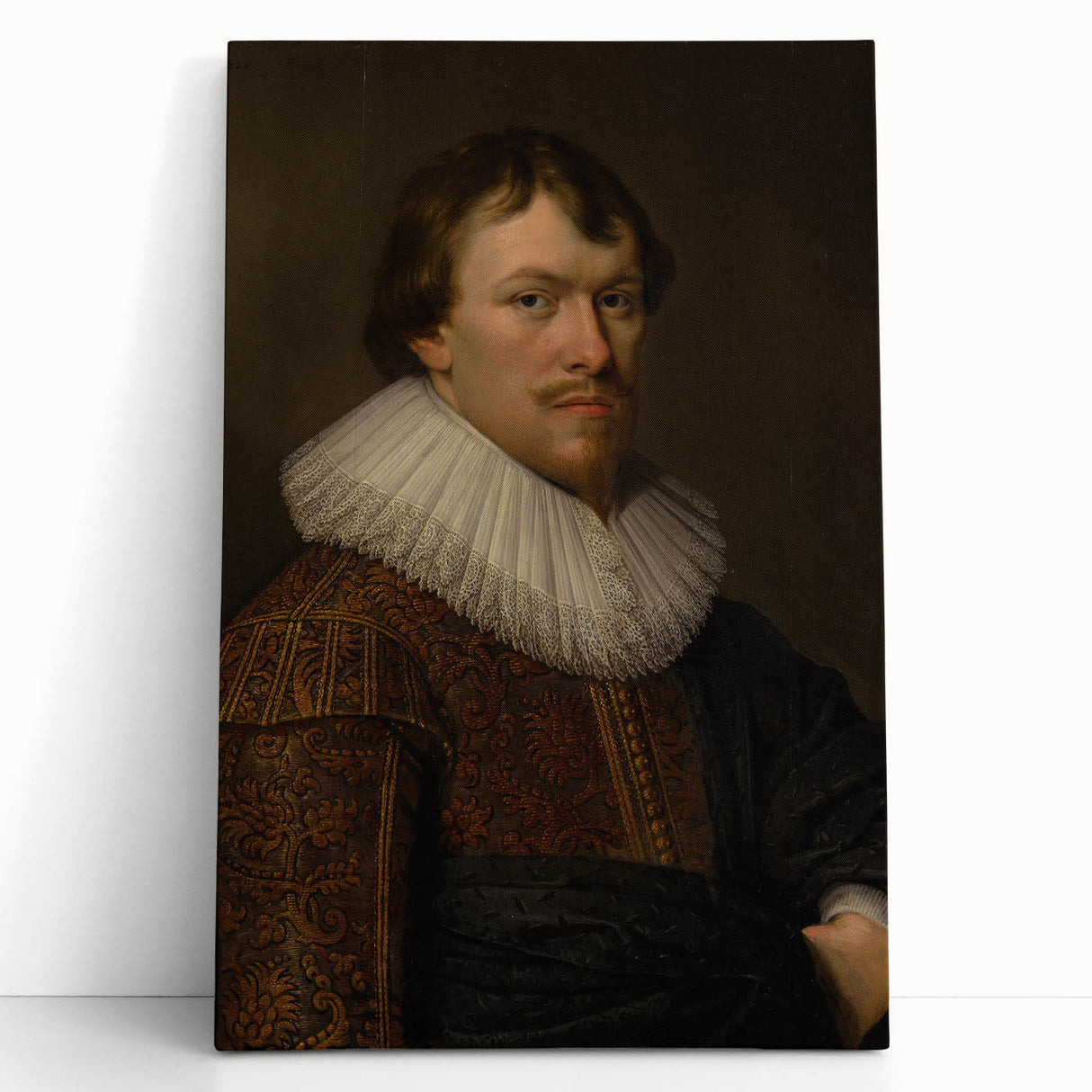 Portrait of Gerrit Schaep Realism Art Print - Classic Dutch Masterpiece