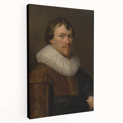 Portrait of Gerrit Schaep Realism Art Print - Classic Dutch Masterpiece