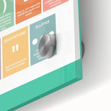 ABC Alphabet Canvas Art – Punctuation Learning Print for Kids