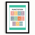 ABC Alphabet Canvas Art – Punctuation Learning Print for Kids