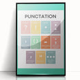 ABC Alphabet Canvas Art – Punctuation Learning Print for Kids