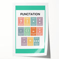 ABC Alphabet Canvas Art – Punctuation Learning Print for Kids