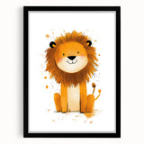Playful Lion Nursery Canvas Prints - Children's Wall Art
