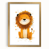 Playful Lion Nursery Canvas Prints - Children's Wall Art