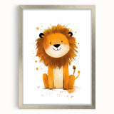 Playful Lion Nursery Canvas Prints - Children's Wall Art