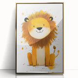 Playful Lion Nursery Canvas Prints - Children's Wall Art