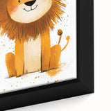 Playful Lion Nursery Canvas Prints - Children's Wall Art