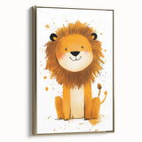 Playful Lion Nursery Canvas Prints - Children's Wall Art