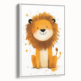 Playful Lion Nursery Canvas Prints - Children's Wall Art