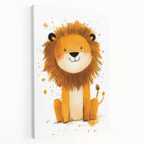 Playful Lion Nursery Canvas Prints - Children's Wall Art