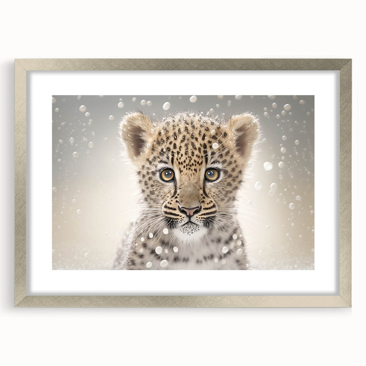 Adorable Leopard Cub Wall Art - Perfect for Kids Room Decor