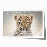 Adorable Leopard Cub Wall Art - Perfect for Kids Room Decor