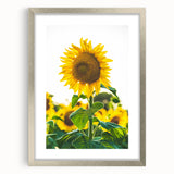 Textured abstract art print in pastel shades on a silver-framed canvas, suitable for bedroom wall decor.