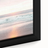 Extra large framed canvas featuring textured, colorful art with black accents, ideal for living room decor.