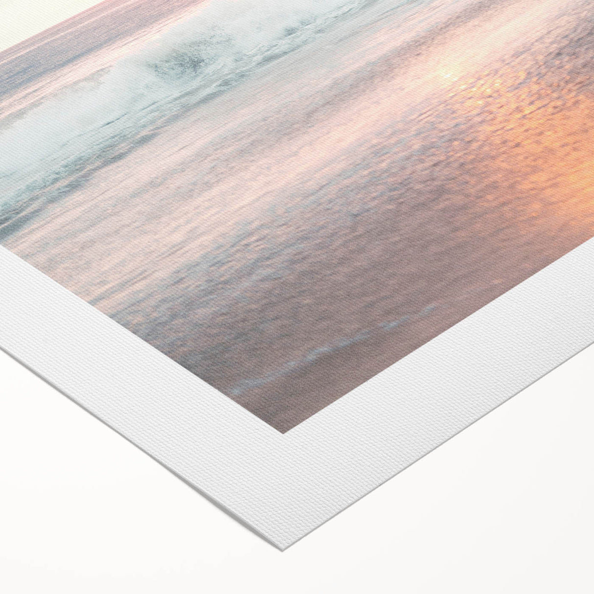 Art deco poster featuring a summer-themed design with vibrant hues on rolled canvas, ideal for dining room wall art.