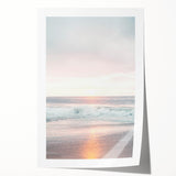 Rolled print of a floral art featuring vibrant summer blooms on a large canvas, suitable for dining room or bathroom decor.