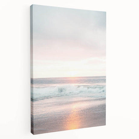 Large art depicting a summer scene with vibrant green and yellow tones on stretched canvas, ideal for kitchen wall decor.