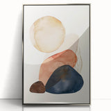 Mid Century Modern Abstract Wall Art - Retro Geometric Minimalist Design