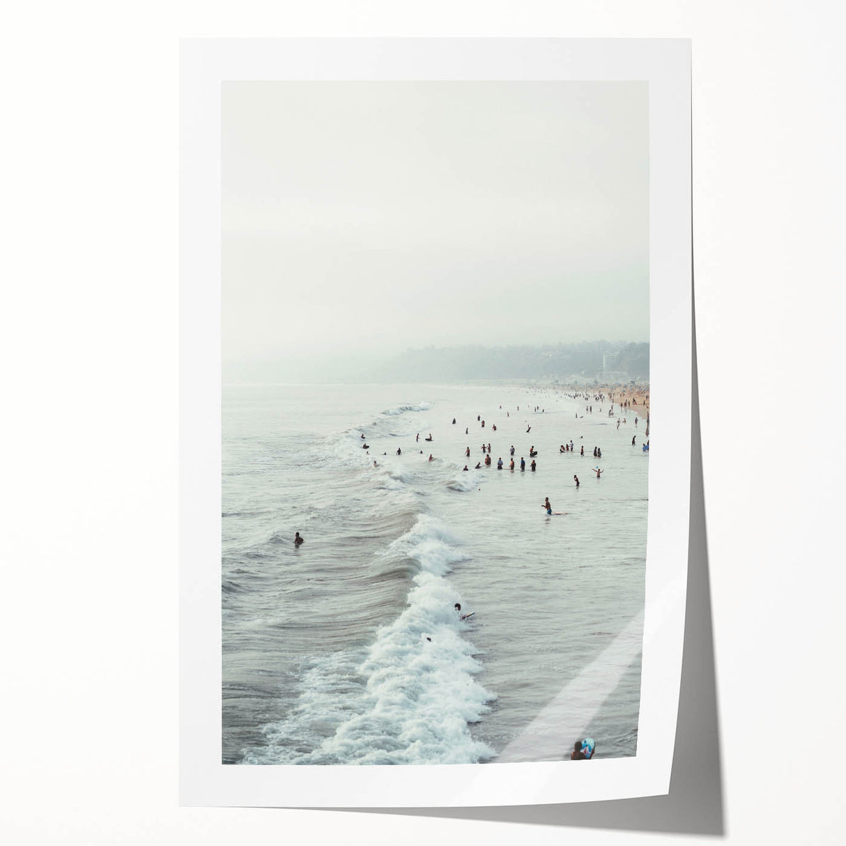 Extra large rolled canvas print featuring a vibrant floral design in summer hues.