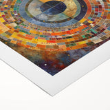 Abstract strokes wall art on rolled canvas, showcasing bold colors and dynamic brushwork. Perfect for modern home decor, enhancing any living space with artistic flair.