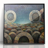 Framed abstract strokes wall art featuring bold black and white designs, showcasing modern aesthetics and intricate detailing, perfect for contemporary home decor.