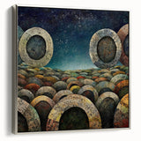 Framed abstract strokes wall art in elegant silver tones, showcasing dynamic brushstrokes on canvas, perfect for modern interior decor enhancement.