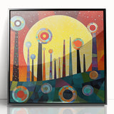 Framed abstract wall art featuring bold black and white strokes, set against a clean white background, perfect for modern home decor or office aesthetics.