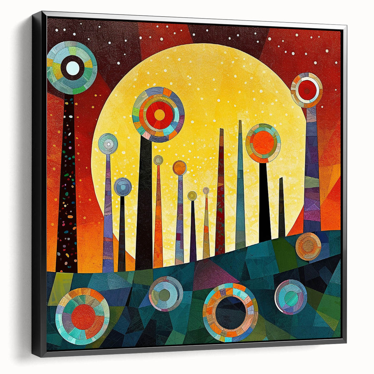 Framed canvas wall art showcasing an abstract stroke design in black, adding a modern touch to any interior. Perfect for contemporary home decor.